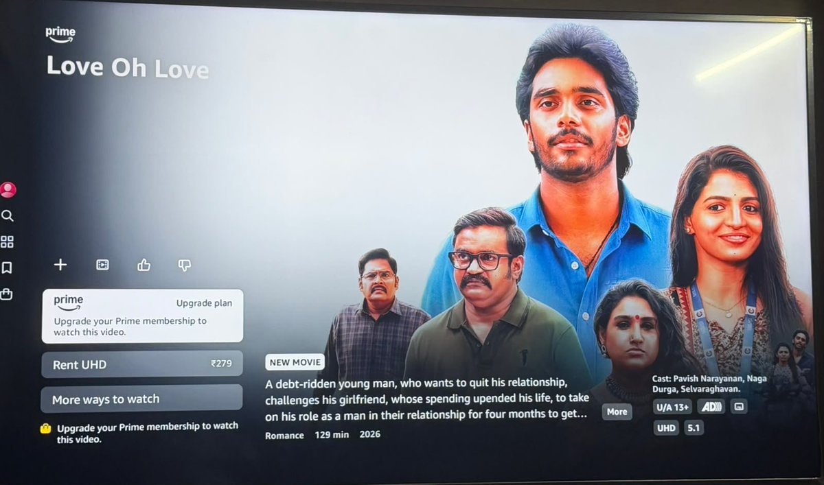 creativeentoffl's tweet photo. Celebrate love, cherish relationships, and embrace life's unexpected moments.

#LoveOhLove streaming now on @PrimeVideoIN ❤️

#LoveOhLoveOnPrime

@zinemaindia @creativeentoffl @dineshrajoffl @dhananjayang @thinkmusicindia @PrimeVideoIN @Pavishvofficial @NagaDurgaoffl https://t.co/mgqB1WwhO3