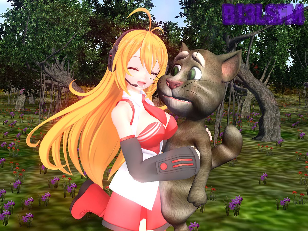 Bi3LSFM's tweet photo. [iClone 5] Maki loves Tom cat

#ツルマキマキ #TomCat #マキちゃんこれ見て #iClone #iClone5 #3DCG https://t.co/zss2ry4gSe