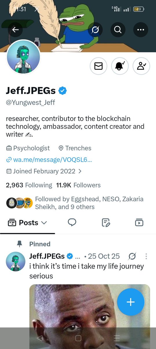 DMasudowzp's tweet photo. @Yungwest_Jeff @greencrosslive @Scamart 0x5e415FA81c7d64572cACa795b37593A1583e8A7E

Done ✅💯 https://t.co/QqYkH1EBWk