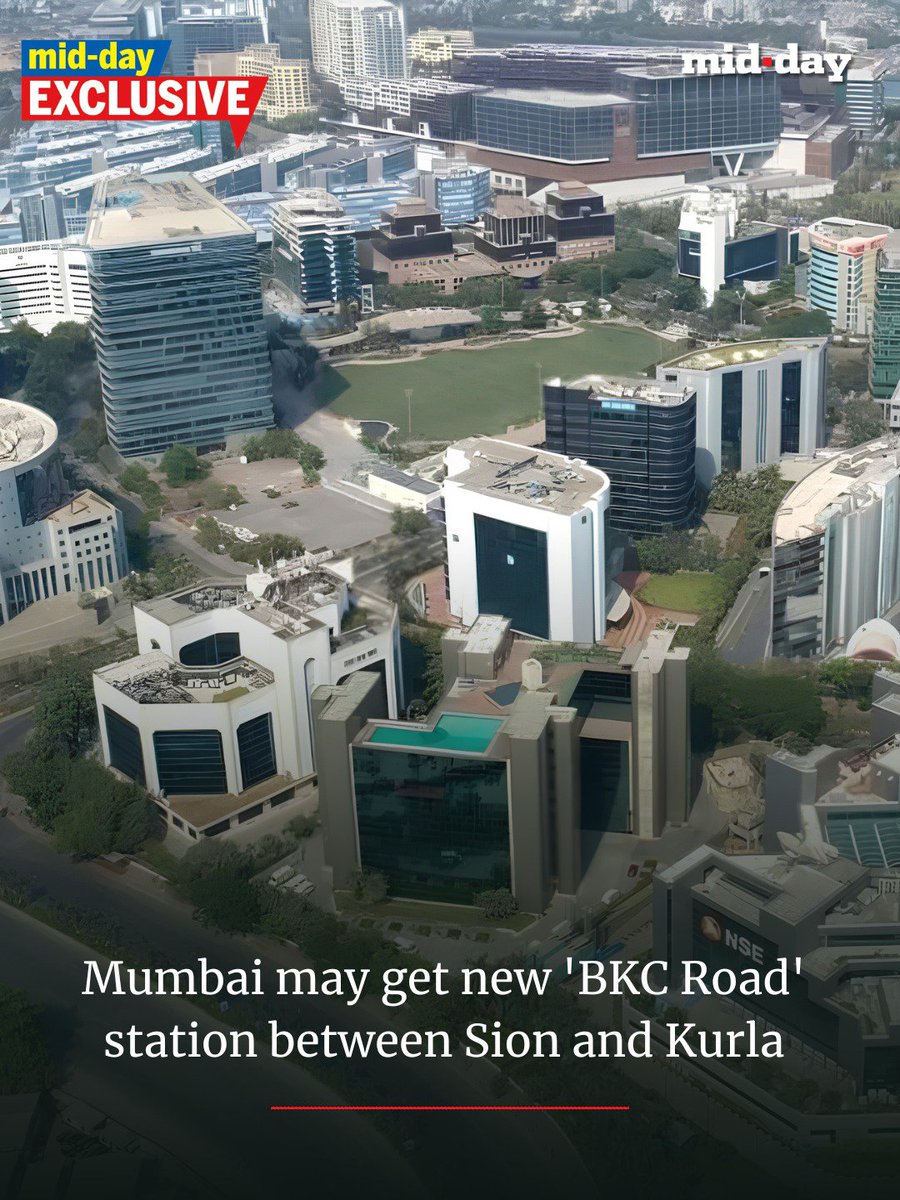 mid_day's tweet photo. A proposal to build a new suburban railway station named 'BKC Road' between Sion and Kurla on Mumbai's Central Railway main line is drawing attention as a cost-effective solution to improve connectivity to Bandra-Kurla Complex. 

✍🏻: @rajtoday 

Read more: https://t.co/04tNeVK3zl

(1/2)