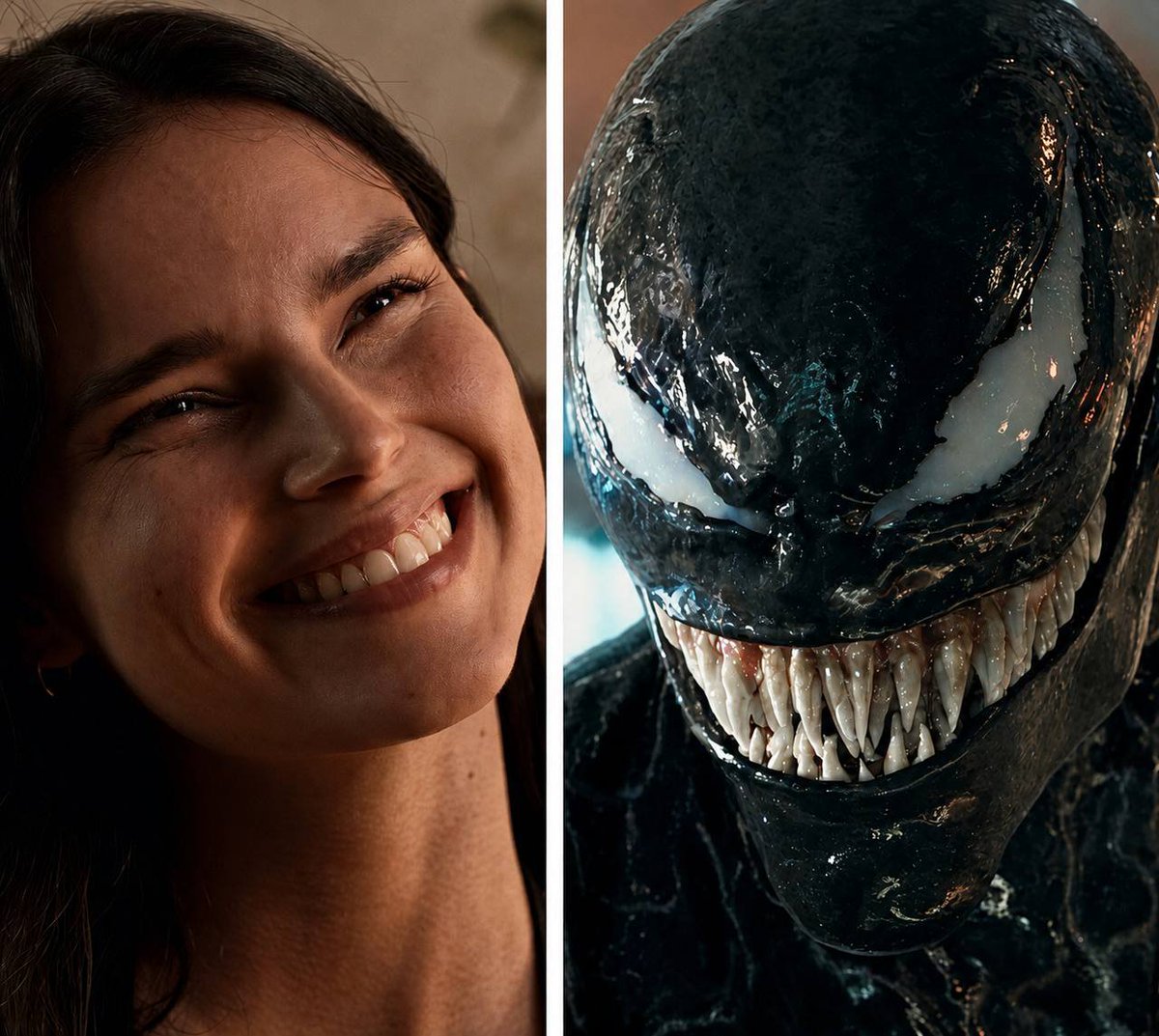 mimuluslarch's tweet photo. Hey @grok swap their teeth perfectly…I want to see something.. 👀 https://t.co/LCHhpf6tml
