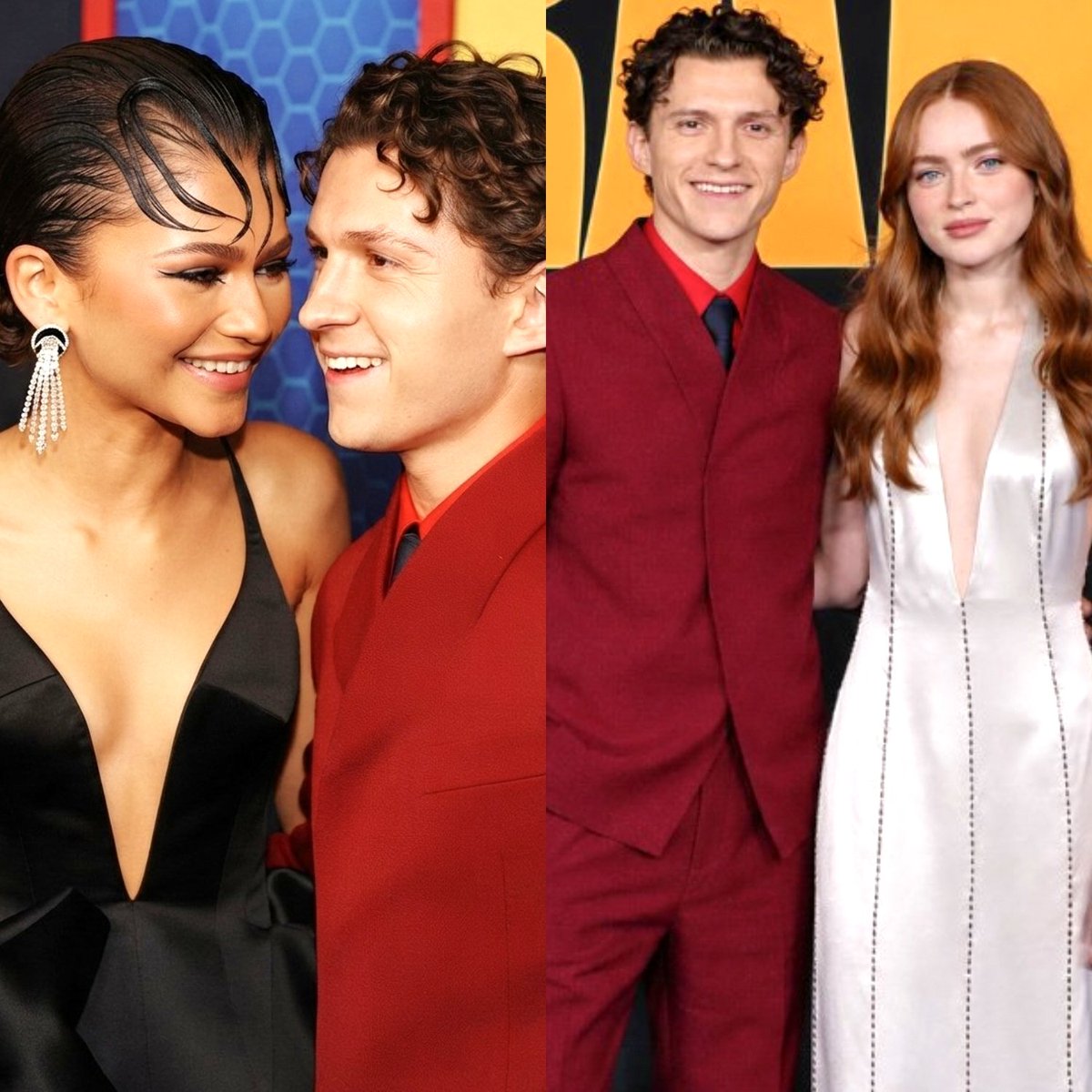 MemeOfSteel_'s tweet photo. Who looks better with Tom Holland: Zendaya or Sadie Sink? https://t.co/w9KlCO1K2v