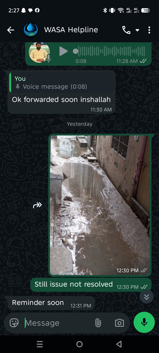khubaibarshad45's tweet photo. @CMComplaintCell @MaryamNSharif @SaimaFarooq @GovtofPunjabPK Despite registering multiple complaints regarding the cleaning of our street, every complaint has been marked as "Resolved" without any actual cleaning being carried out. The same issue was reported to WASA Gujranwala, yet it was also marked as resolved with no action. https://t.co/UEZtFOJq1E