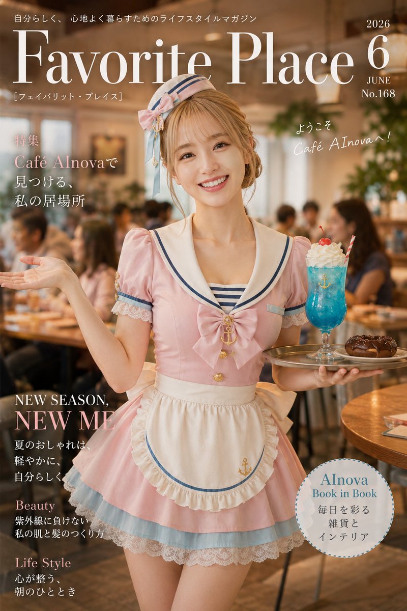 Sgt_Salts's tweet photo. こんにちは🥤🍩
ようこそ❣Café AInovaマリンソーダカフェへ
#AInova #MAInova SFW Illustration https://t.co/EpWSqfTytb