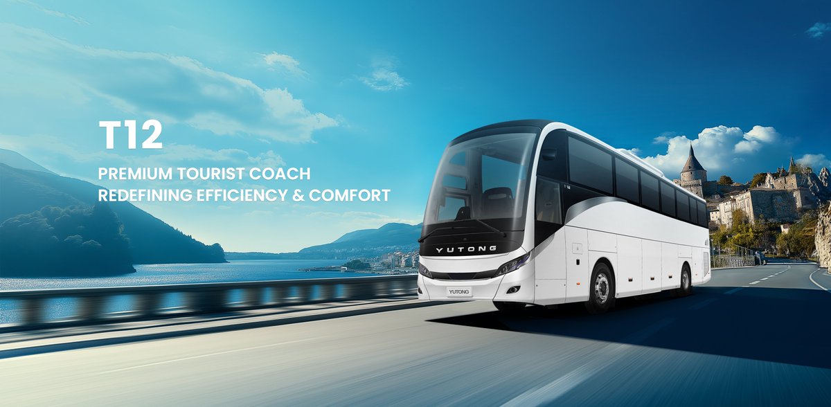 boney240's tweet photo. The Yutong T12 Diesel has officially launched in Europe, built to deliver confident performance for premium tourist and long-distance transport.

Call on +256 759 790240 https://t.co/bBRgbOTSEP