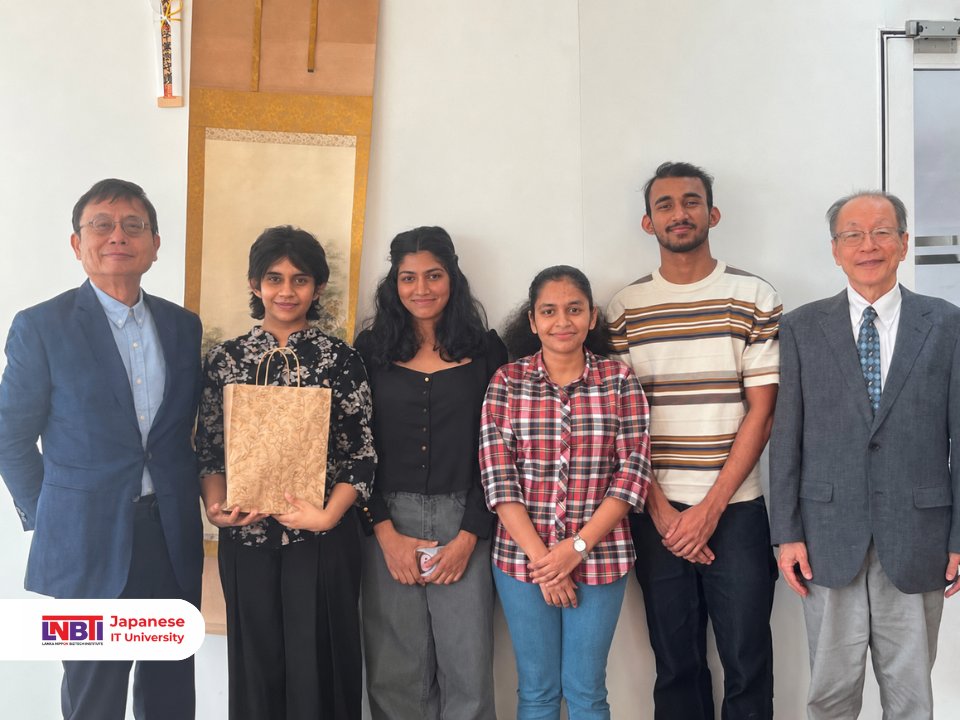 lnbti_'s tweet photo. Building Global Connections, Creating Future Opportunities 🇱🇰🇯🇵

A proud moment for LNBTI as we welcomed Mr. Masatsugu Yamaguchi, Chairman of the Thailand Meijo Alumni Association, and Mr. Tatsuhiro Uchida, Secretary of the Association, to our campus in Maharagama. https://t.co/n1x0FBuwMx