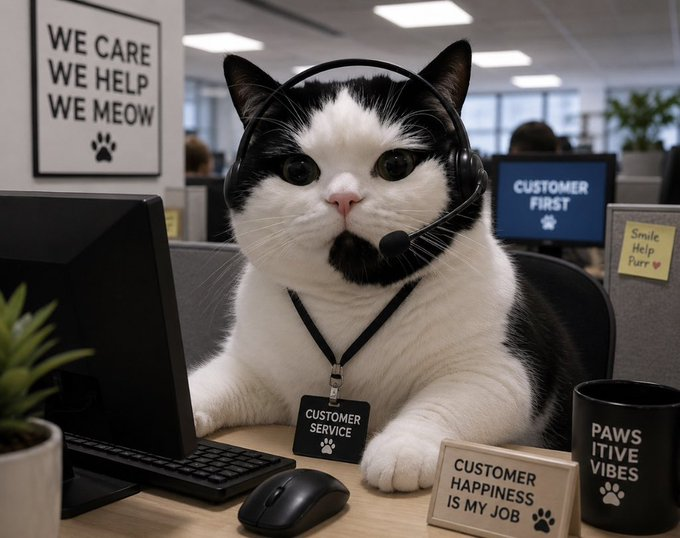 CallCatCoinSol's tweet photo. callcat doing the job at the office https://t.co/ISy4WbZMV9