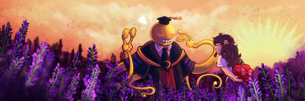 Reaping_Stars's tweet photo. New banner art...! Our first date was in a lavender field so I think it's fitting... 💛💜

「 🌙 」
#yumetwt #yumeship #reapingstars

🎨: https://t.co/DYCkL0EZwW https://t.co/bkyS0WVCxA