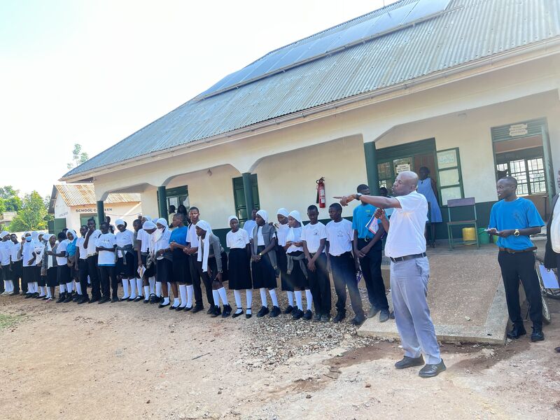 uydelx's tweet photo. Over 300 students at Town View PEAS High School in Bugiri were empowered to make informed choices that protect their future.

Using the #RiverOfLife approach, UYDEL engaged learners on peer pressure, drug & substance abuse, human trafficking, discipline, and making positive life decisions.

💬 "I will focus on my education and dreams because I want to be a doctor," shared an S.2 student.

The school's Peace Club continues to grow, with new members joining to champion peace, safety, and resilience. Football & netball teams also received sports balls, while outstanding participants were recognized with UYDEL T-shirts.

#UYDEL #DrugPrevention #HumanTrafficking #YouthEmpowerment #PeaceClubs #Bugiri #UNODC