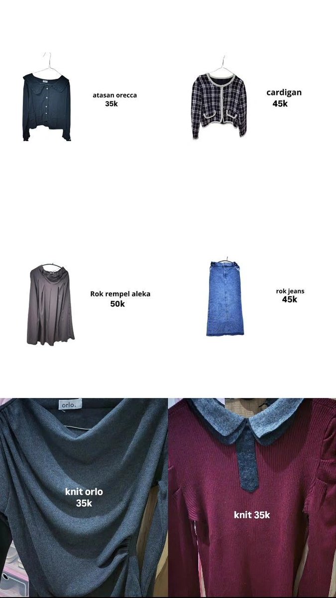 oreosundaexz's tweet photo. wts prelove pemakaian pribadi, bisa oren dom bogor.
dm for detail!
t. wts atasan rok knit cardigan
#wts #zonauang�� #zonajajan https://t.co/bR2aFmP0jb