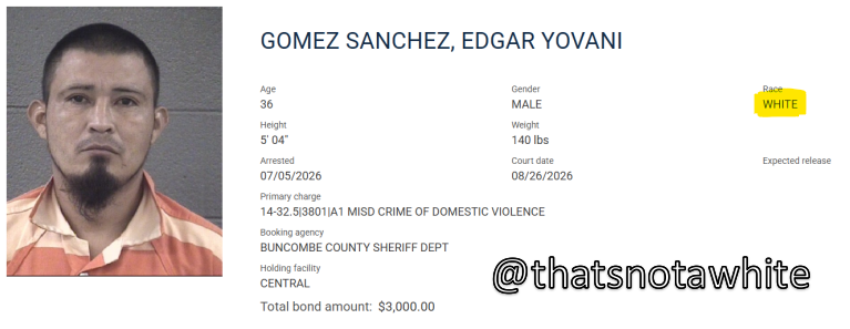 thatsnotawhite's tweet photo. Just another "White" guy arrested for domestic violence.   
Hey! That's not a White!
#ThatsnotaWhite https://t.co/hAmvBZepxg