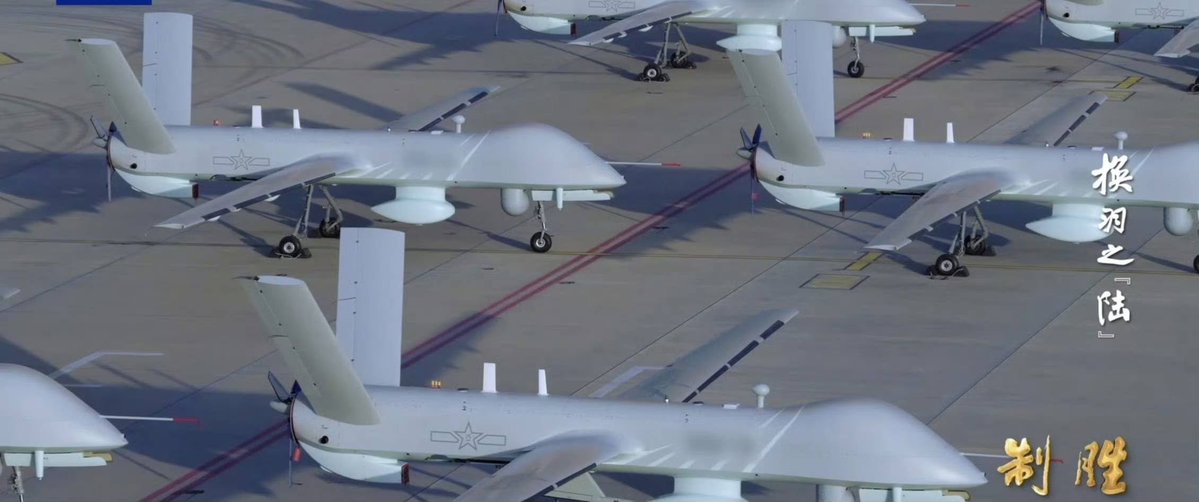 RupprechtDeino's tweet photo. As far as I remember these are the clearest images so far released showing PLA Army Aviation KVD002D (CH-4D) Rainbow UCAVs. https://t.co/DopkowEuiK
