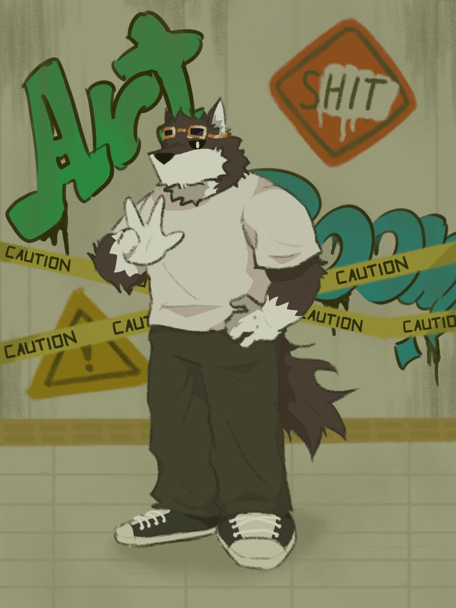 APhan257's tweet photo. Someone's request idk but give off street vibe🔥
#furry #furryart #art #digitalart #oc https://t.co/mBTIjOCvcd