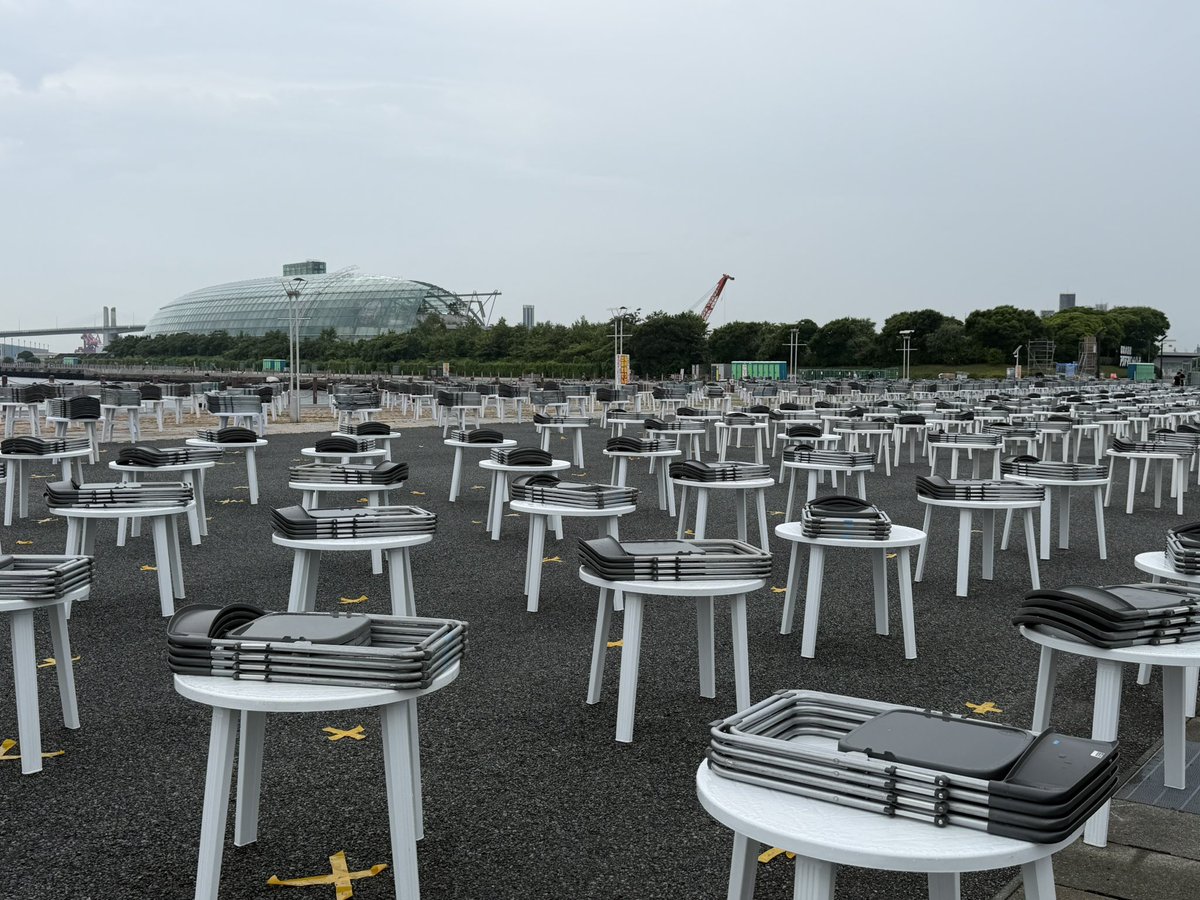 iwaki_hanabi's tweet photo. いよいよ明日いわき花火大会が開催となります。
現在着々と準備が進められております。
みなさんのご来場を心よりお待ちしております！
#いわき市
#小名浜港
#アクアマリンパーク
#市制施行60周年
#いわき花火大会2026
#光と音楽の共演 https://t.co/QVp2FfQOdu