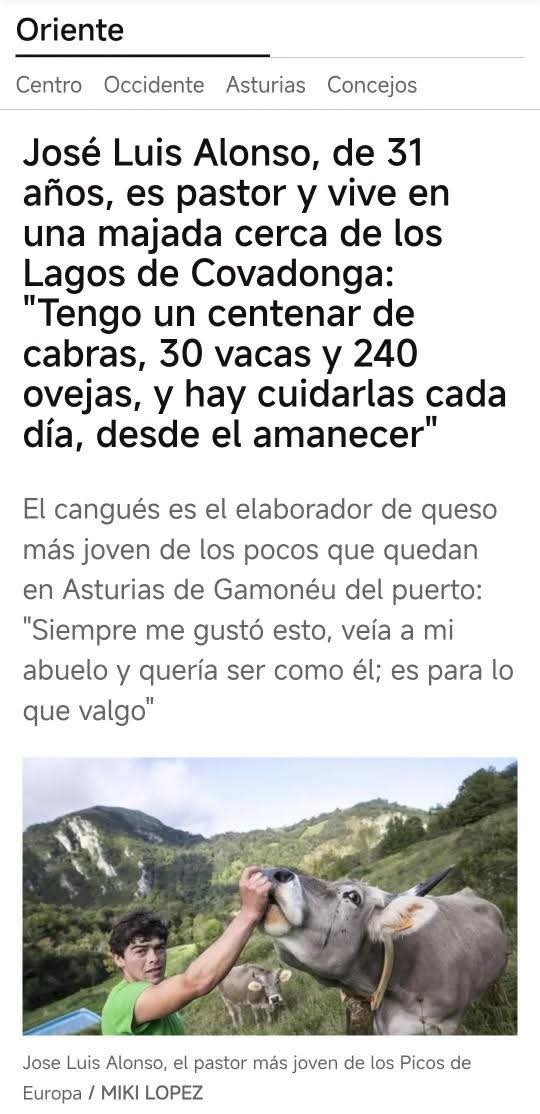 Marcoslrua's tweet photo. Cada vez que alguien como este agrofacha pide matar lobos y arrasar el matorral en el Parque Nacional de los  Picos de Europa queda claro que el problema no es la naturaleza, sino esta chusma que pretende adaptar la montaña a sus intereses.

Quien no acepta convivir con la fauna silvestre ni con la vegetación propia de la montaña está cuestionando la esencia misma de un espacio protegido. Y, por desgracia, esa misma visión también parece inspirar muchas de las decisiones del @GobAsturias, que antepone determinados intereses sectoriales a la conservación del patrimonio natural que tiene la obligación de proteger.