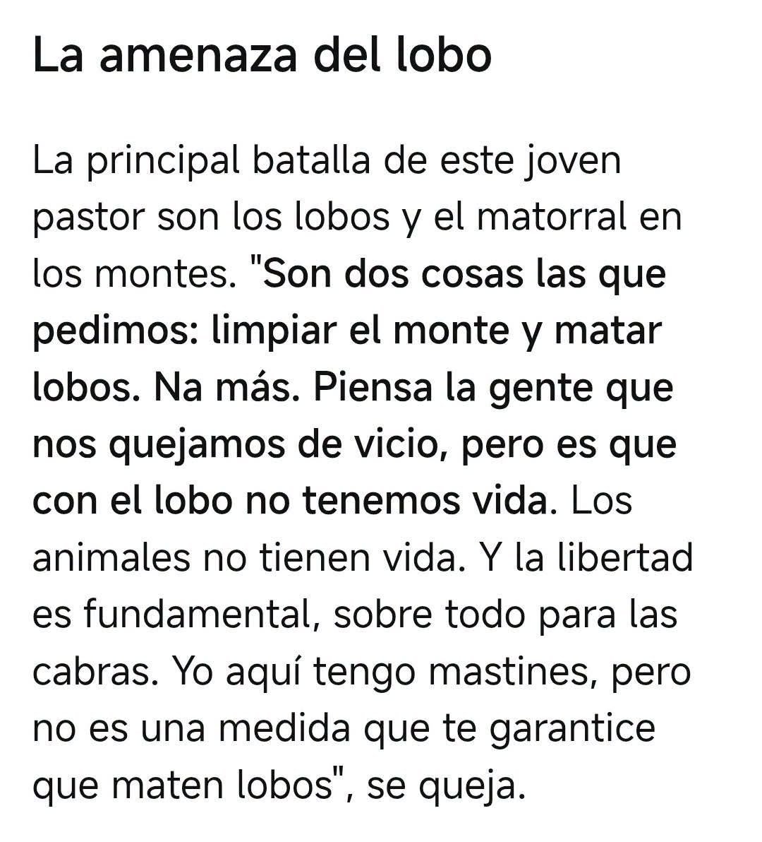 Marcoslrua's tweet photo. Cada vez que alguien como este agrofacha pide matar lobos y arrasar el matorral en el Parque Nacional de los  Picos de Europa queda claro que el problema no es la naturaleza, sino esta chusma que pretende adaptar la montaña a sus intereses.

Quien no acepta convivir con la fauna silvestre ni con la vegetación propia de la montaña está cuestionando la esencia misma de un espacio protegido. Y, por desgracia, esa misma visión también parece inspirar muchas de las decisiones del @GobAsturias, que antepone determinados intereses sectoriales a la conservación del patrimonio natural que tiene la obligación de proteger.