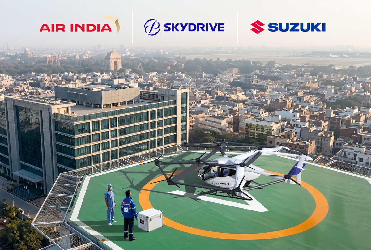 AarokaTech's tweet photo. @eVTOL Medical Logistics India: Revolutionary Partnership Transforms Emergency Healthcare
https://t.co/eqN9Y9C5Lx https://t.co/B1V3UWRHrn