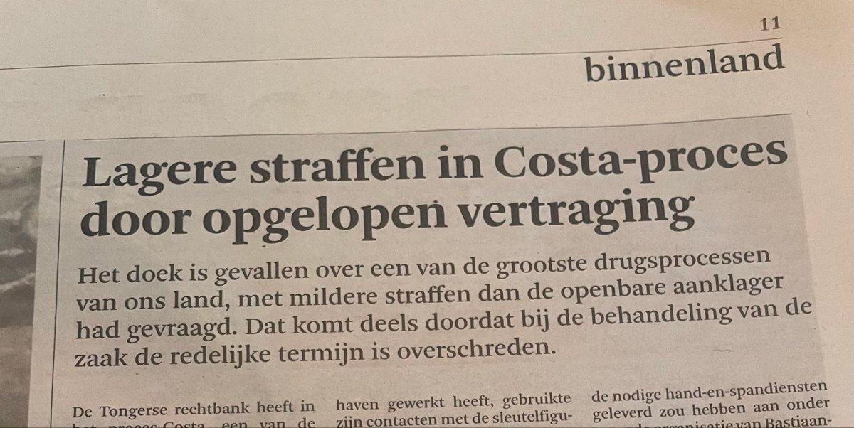 hendrimo's tweet photo. Ik ben geen jurist en zal het dus wel niet snappen . 
Maar een mildere straf krijgen omdat je zelf de procesgang vertraagt , lijkt me op zijn minst het belonen van ongewenst gedrag.
#costa https://t.co/b0Rnf5hCuT