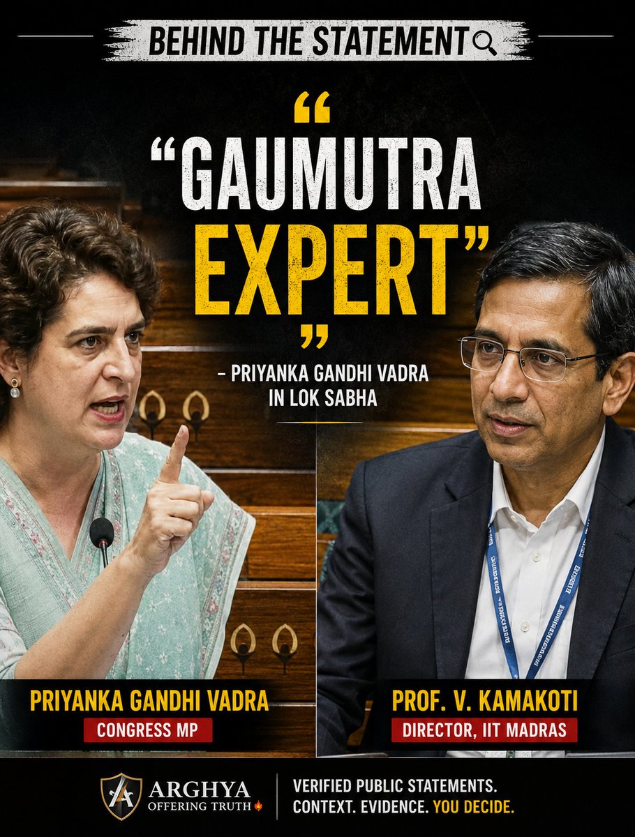 arghyaOT's tweet photo. Behind The Statement 🔎

"Gaumutra Expert" or India's Semiconductor Scientist?

When political rhetoric meets scientific legacy.

#Trending #News 

Read l Follow l Comment l Share
https://t.co/KL5jSShd8T https://t.co/KKhw2EAqXi