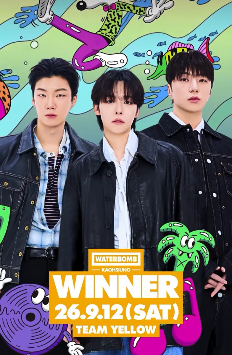 dobbyyosh's tweet photo. Winner Festival Tour

September
✅ Waterbomb Kaohsiung
✅ K Expo Mexico 

October
🔜🔜🔜

Letsgooo festival kings!! #위너 #WINNER https://t.co/f8OiMfRAv1