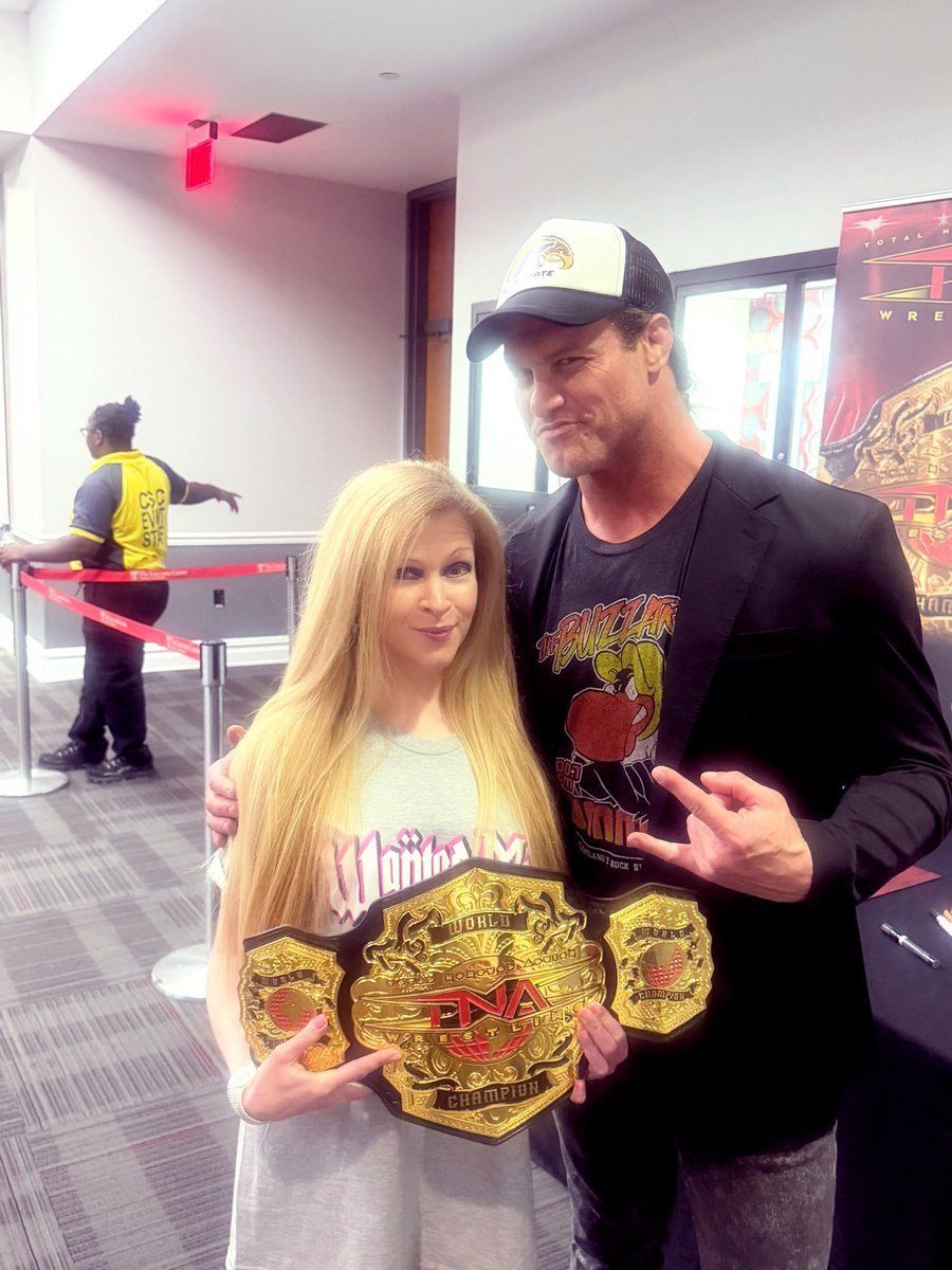RocketQueenKim's tweet photo. Always a blast getting to chat with my favorite @ThisIsTNA World Champion @NicTNemeth ! https://t.co/GT1y2AJcSR