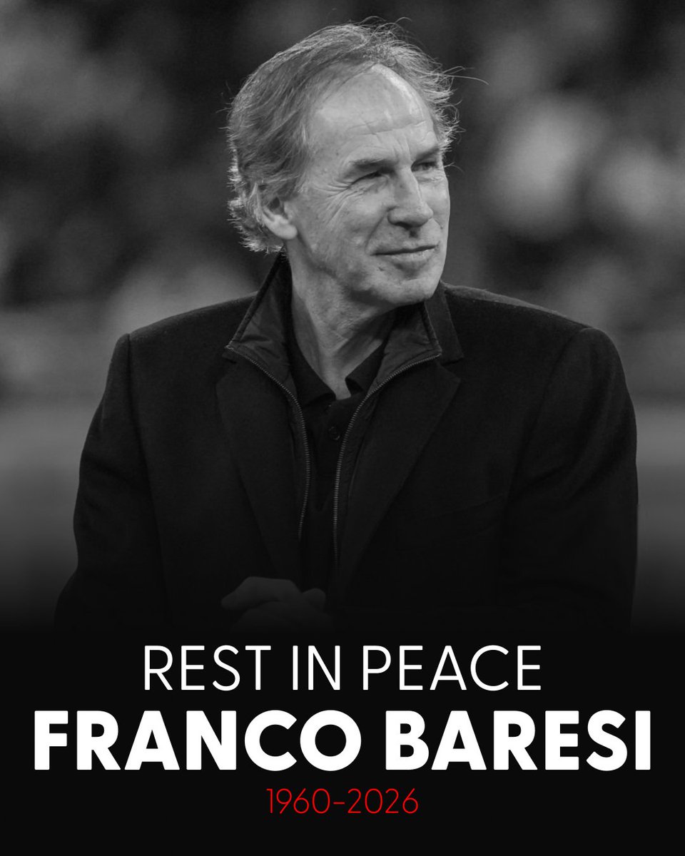 drsportsmedia's tweet photo. Franco Baresi has passed away at 66. An undisputed AC Milan and Italy legend who set the gold standard for defending across different generations.

Rest in peace, Capitano. Your legacy is forever. 🖤🇮🇹 https://t.co/esdZuDMieK