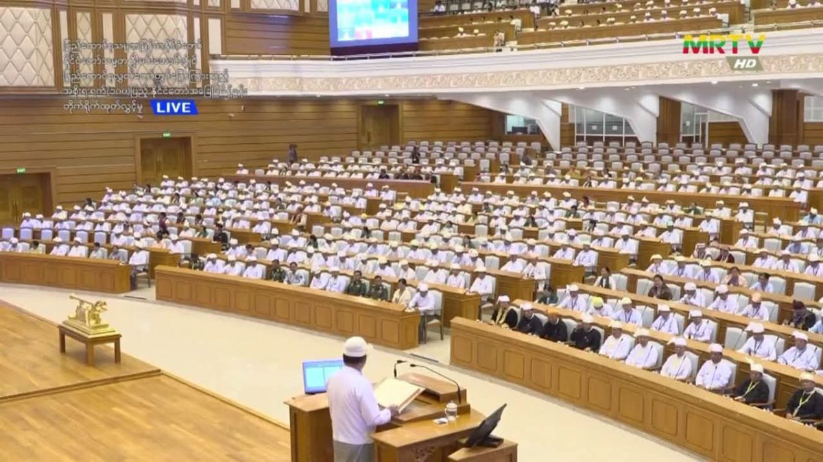 MayWongST's tweet photo. #Myanmar junta leader-turned President Min Aung Hlaing even said he has tolerated the attitudes &amp; "discimination" of some @ASEAN members (without naming them) &amp; that Myanmar has been patient &amp; cooperative as responsible #ASEAN member. But reiterates his rejection of 5-point plan https://t.co/b473kezWaV