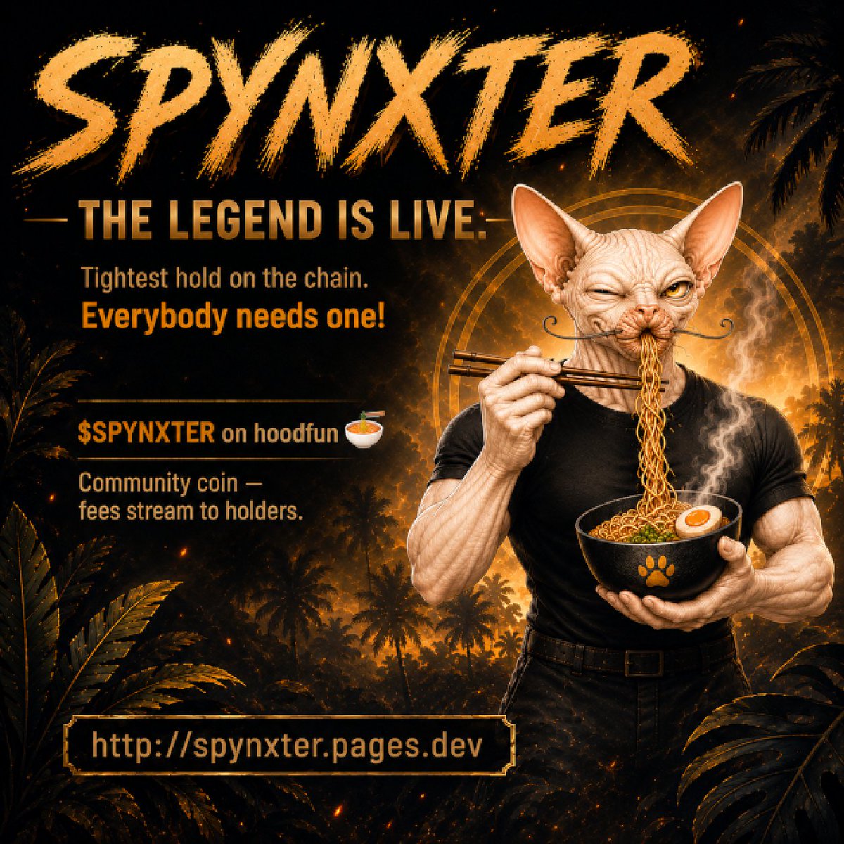 spynxtermeme's tweet photo. A must hodl:

$SPYNXTER
Everybody needs one! Facts!

https://t.co/bfoIQzgMLg https://t.co/aSyuD8DIRD