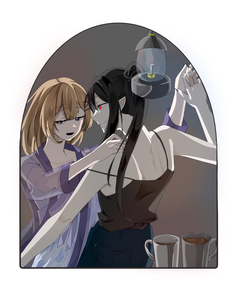 Sasame0401's tweet photo. 〖再掲〗

#イラスト #illustration #OC 
魔女と吸血鬼の舞踏会 https://t.co/19gCgygwHX