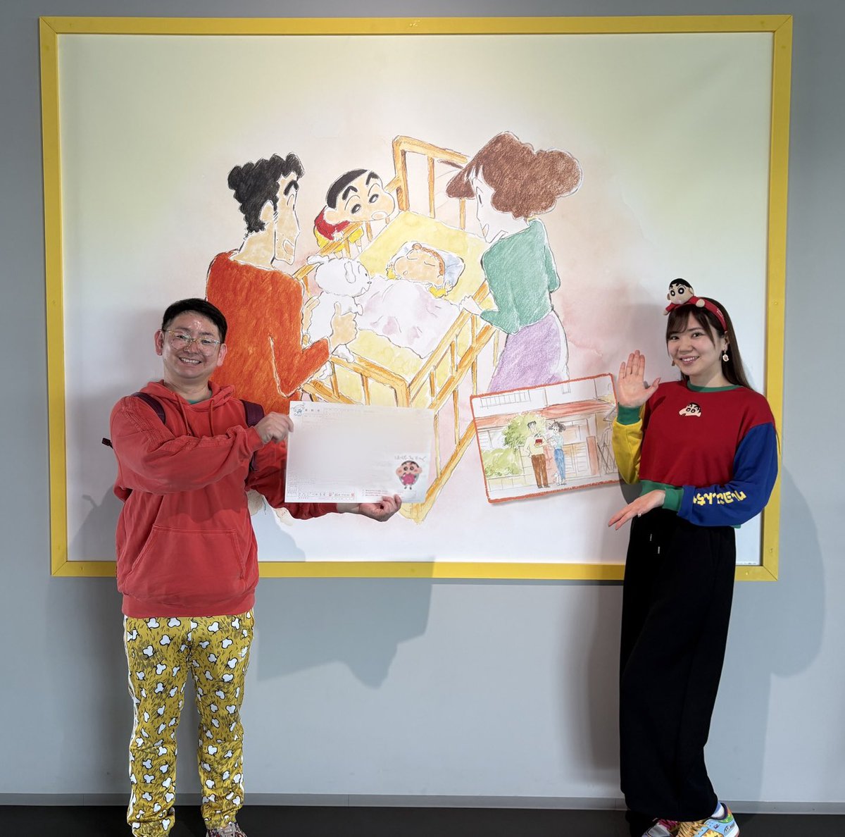 crayonsayachan's tweet photo. 結婚しました！💒💍

クレヨンしんちゃんのアニメが始まった日の4月13日に
春日部市役所にしんちゃんの婚姻届を提出にいきました☺️🩷

野原一家みたいな最強の家庭を築いていけるように頑張ります💪🏻
川田一家ファイヤー！🔥 https://t.co/sm69KBZ1ib