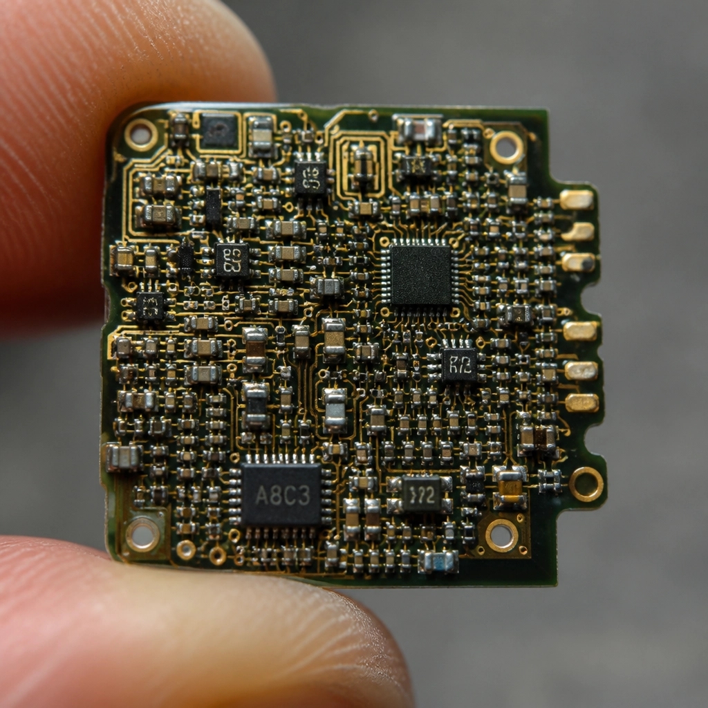 design96957's tweet photo. Fitting a complete audio DSP and wireless stack onto a 10mm² flex PCB is brutal. We achieve it with ultra-dense multi-layer routing and biocompatible ENIG finishes for medical reliability. https://t.co/72wPgJQe6f