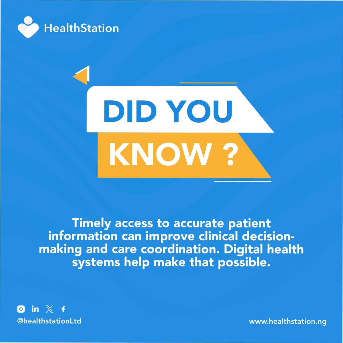 HealthStation_L's tweet photo. Better information supports better healthcare outcomes. #DigitalHealth #HealthStation https://t.co/iE1wV9mcGD
