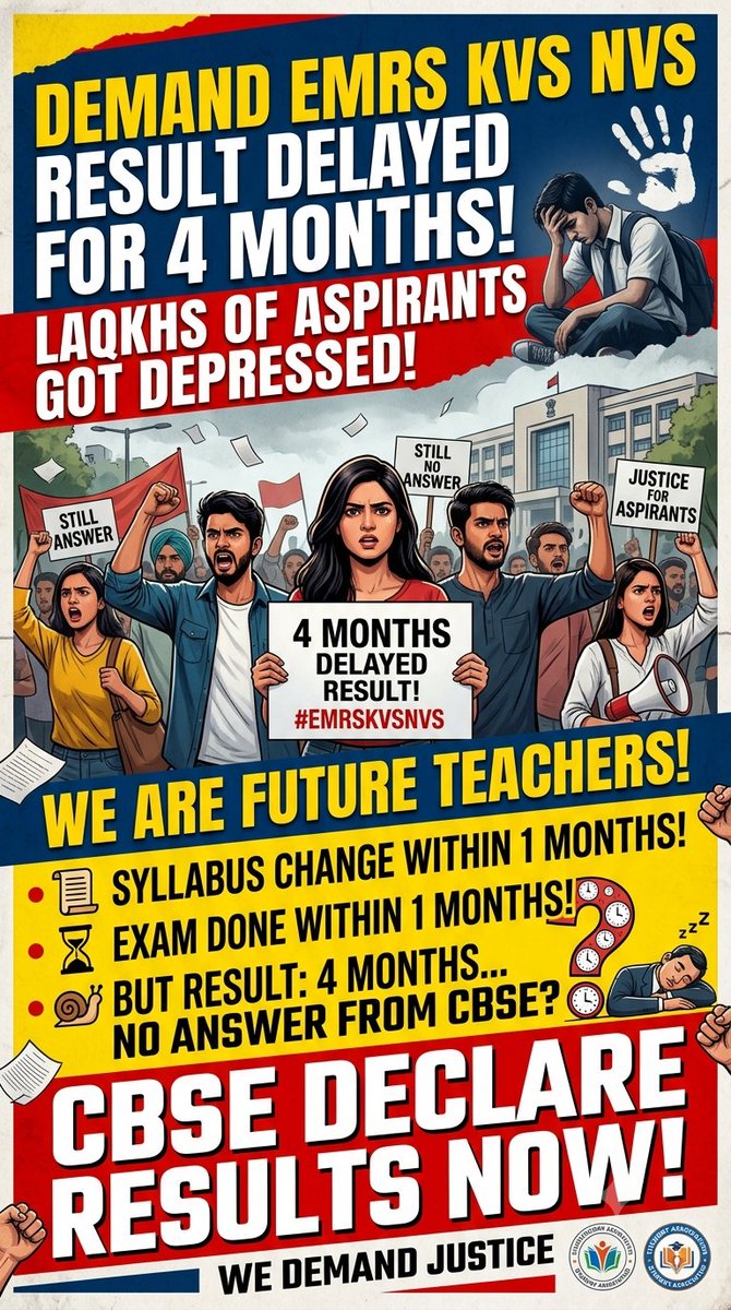 DharamlalS's tweet photo. @KVS_HQ @iiserkol Kindly do the needful to release our results of KVS NVS it has been more than 4 months @KVS_HQ @navodaya https://t.co/MpB7Ls2ctU