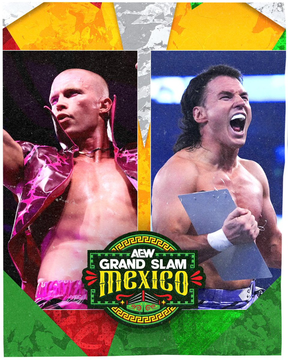 AEW's tweet photo. #AEWDynamite #GrandSlamMexico
8/7c, TBS &amp; HBO Max, Wed, 8/5
AEW International Title
@KyleFletcherPro vs @SpeedballBailey
After winning the ladder match at #AEWRedemption, Speedball has earned a shot at the International Title vs Kyle Fletcher this Wednesday, 8/5 in Arena México! https://t.co/NhYMg8ZWnL