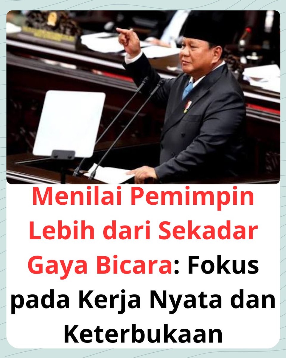 pintar_pendapat's tweet photo. Perbedaan Pandangan Wajar, Yang Utama Adalah Kemajuan dan Kesejahteraan Rakyat

Berbagai pendapat muncul belakangan ini menyoroti gaya komunikasi Presiden, ada yang memuji ketegasannya, ada pula yang mengusulkan perubahan. https://t.co/23BSEslE9R