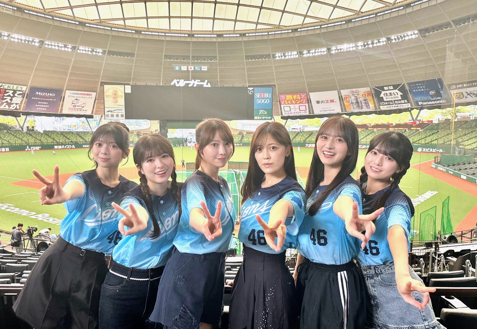 乃木坂46 小川彩 BSWコラボ Tシャツ 乃木坂野球部 Lサイズ ロッテ