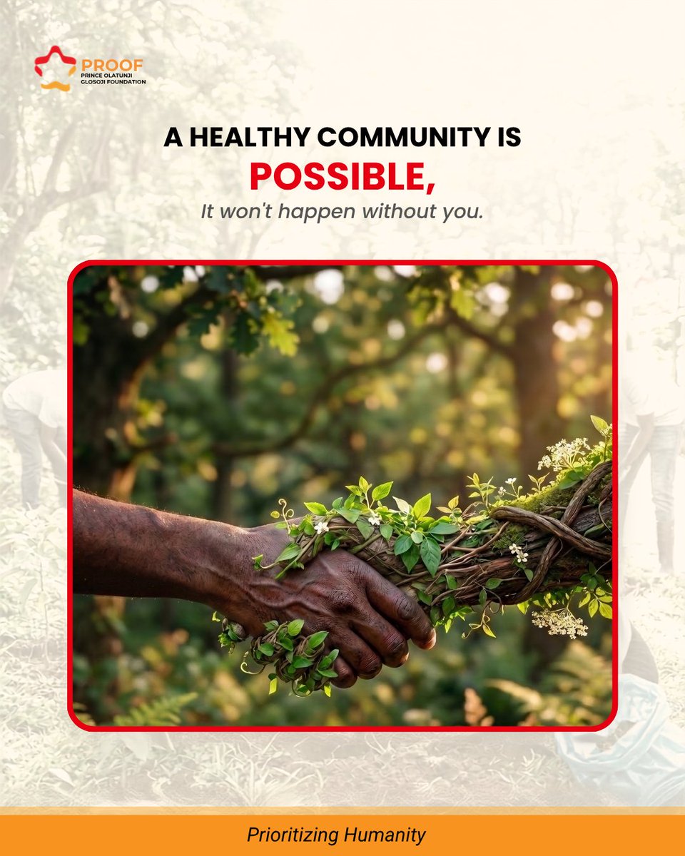 prince4humanity's tweet photo. A clean environment is not just beautiful, but It is life-saving.

When we care for our environment
 We care for each other.

 Join PROOF in building healthier communities.

#PROOF4Humanity #HealthyEnvironment #CleanCommunity https://t.co/UCAZijtinZ