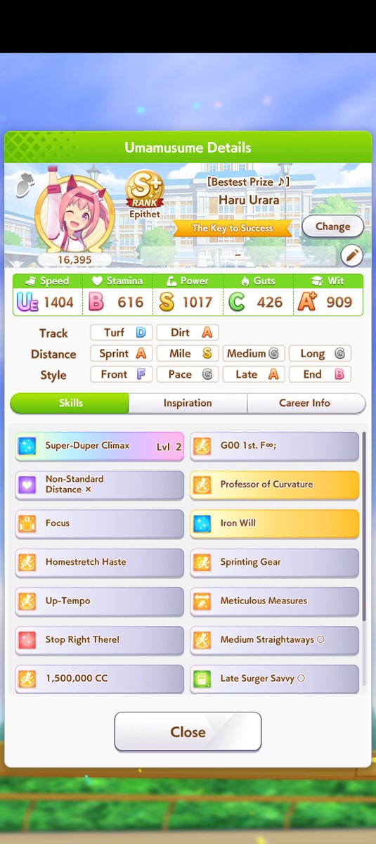 Irwys_'s tweet photo. Got the cute lil gumdrop Haru Urara to S+ Rank now

#Haruurara https://t.co/TcVDgLXWhM