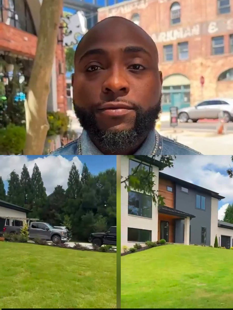 obiusco1's tweet photo. "God has been so good to us" 
-@davido says as he shows off their new mansion in Atlanta USA
#trendingnews #fyp #fypシ゚viral https://t.co/RzQxxMWtQU