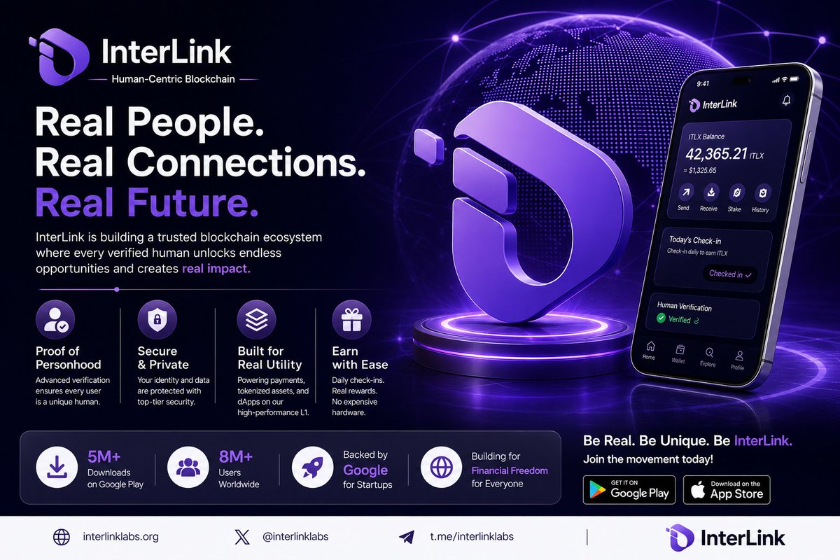 Macmond_Kc's tweet photo. Every strong ecosystem starts with a strong community. 💜

At InterLink, we're building more than technology—we're building connections, opportunities, and the future of Web3.

The journey is just getting started. 🚀

#InterLink #ITLG #ITL https://t.co/ZSz4G5b0Tn