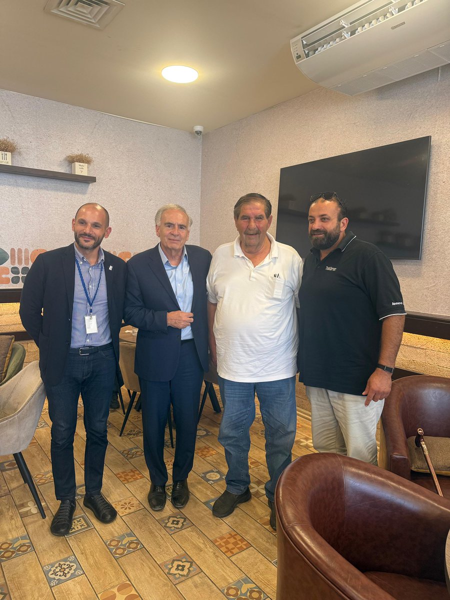 AlainChatry's tweet photo. Meeting with UN SCL, Mr. Jean Arnault, in Akkar alongside local authorities to discuss their priorities, challenges, and development needs. We also visited UNDP-supported initiatives, including the rehabilitation of critical basic services and a thriving MSME led by young farmers https://t.co/QQYAkpsaX7