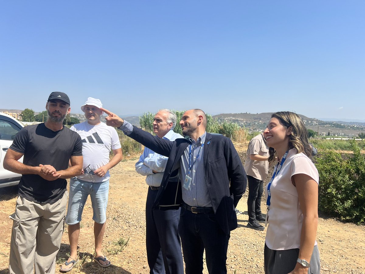 AlainChatry's tweet photo. Meeting with UN SCL, Mr. Jean Arnault, in Akkar alongside local authorities to discuss their priorities, challenges, and development needs. We also visited UNDP-supported initiatives, including the rehabilitation of critical basic services and a thriving MSME led by young farmers https://t.co/QQYAkpsaX7
