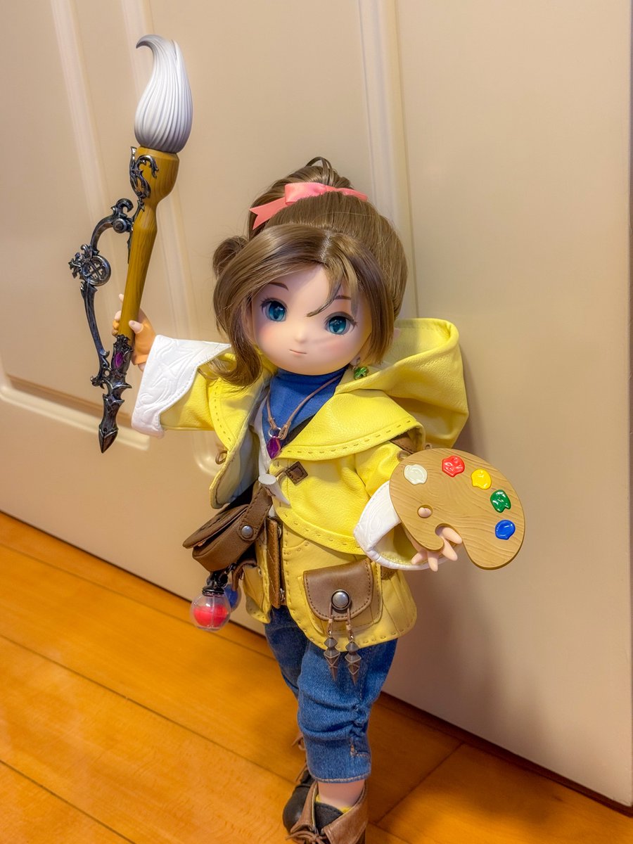 yukiitaru's tweet photo. 初MDD
FF14 1.0から遊び、ララフェルが大好き
自分のキャラもララフェルです♪
そして、クルルちゃんが一番可愛いキャラと思います！
今回のコラボドルフィー、ピクト装備も完璧に再現しています！ https://t.co/WqhItGAWhq