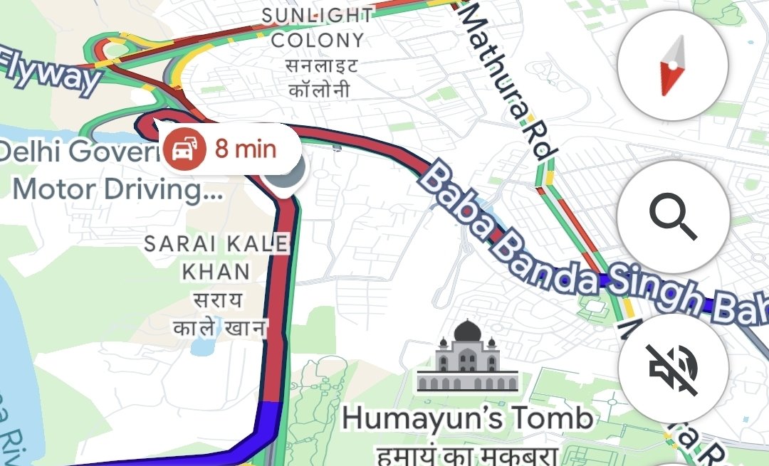 docruchir's tweet photo. @dtptraffic Huge traffic jam infront of Sarai Kale Khan extending infront upto Barapullah Flyover for vehicles coming from Patparganj and going towards INA. Please help https://t.co/vJVenTQJ4E