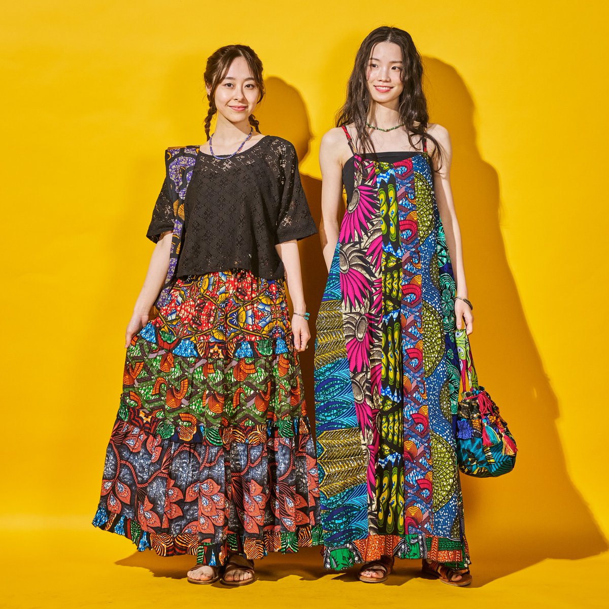 Re stock アフリカンプリントのファッションアイテム再入荷 一期一会の