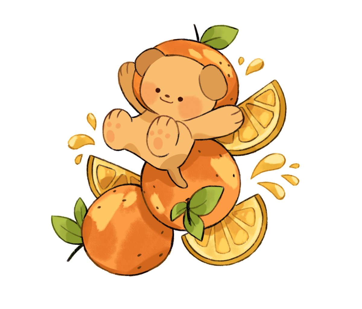 yumbrite's tweet photo. A fresh squeeze of orange pup! https://t.co/cnSf1umwhc