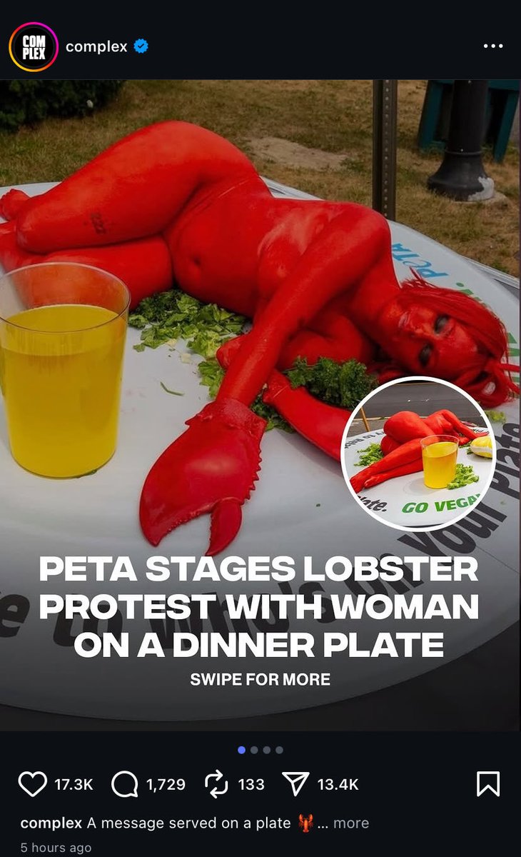 UsualFrolik's tweet photo. Protest really? Suddenly now I want to eat more lobsters https://t.co/ykTvEu5sek