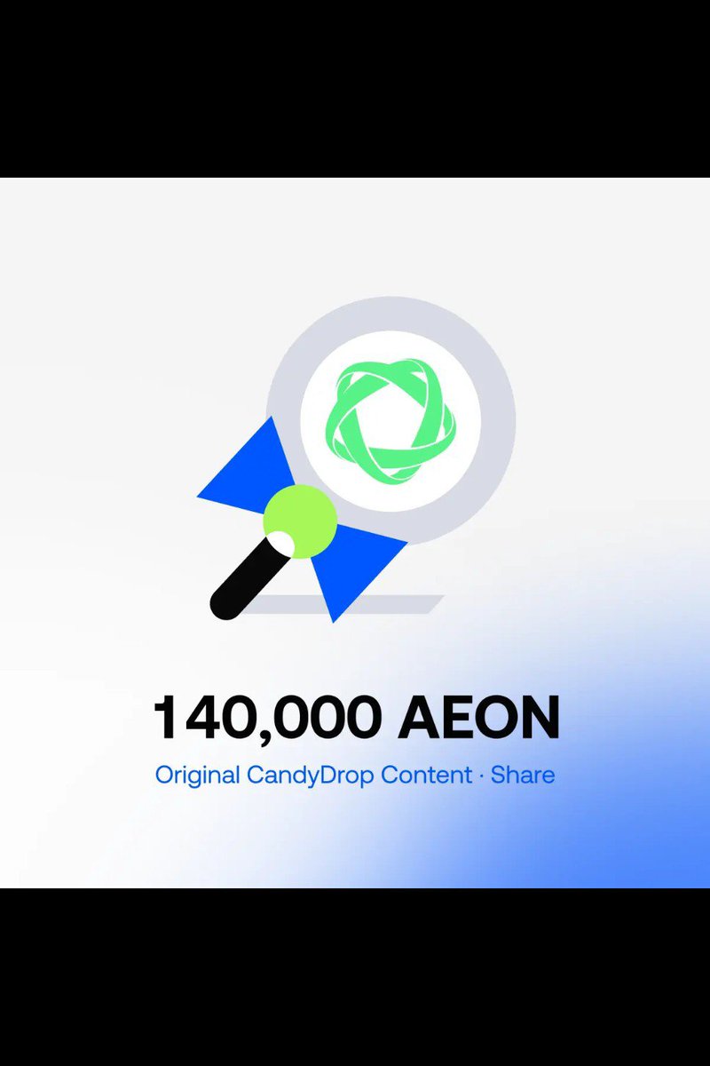 Abbanafrah's tweet photo. Some campaigns reward clicks. Others reward creativity. That's why the AEON CandyDrop campaign on @Gate stands out to me.

Instead of simply completing repetitive tasks, participants have the opportunity to create original content that highlights the AEON ecosystem while competing for a share of up to 2,850,000 AEON in rewards. 

Whether you enjoy writing insightful threads, designing engaging image posts, or producing videos, this campaign gives creators a platform to share genuine perspectives and help more people discover what AEON has to offer.

Getting started is simple:
1️⃣ Open the Gate App → Earn → CandyDrop
2️⃣ Find AEON CandyDrop and tap "Join Now"
3️⃣ Complete your daily check-in, eligible spot trading, or invite friends to earn Candy and boost your rewards.

If you're submitting content, remember that text and image posts must be at least 100 words, while videos should be longer than 30 seconds. Focus on originality, value, and your own experience, quality content always leaves a stronger impression than simply chasing engagement.

Join here: https://t.co/gM50dwlhnT

#Gate #CandyDrop #AEON
