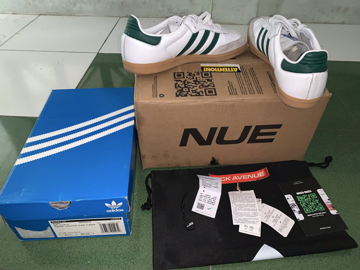sedangmakannasi's tweet photo. Izin mas @JanganGoyah ๐๐ป
Nama Barang : Adidas samba OG White Collegiate green gum
Size : US9 / 42
Kondisi : like new / 3 x pemakaian
Kelengkapan : dus adidas , dus kick avanue , stiker , tas sepatu kick avanue , tag kick avanue
Price : 1.500.000 nego
#UGDforPSS https://t.co/G9YQ6jPlP9