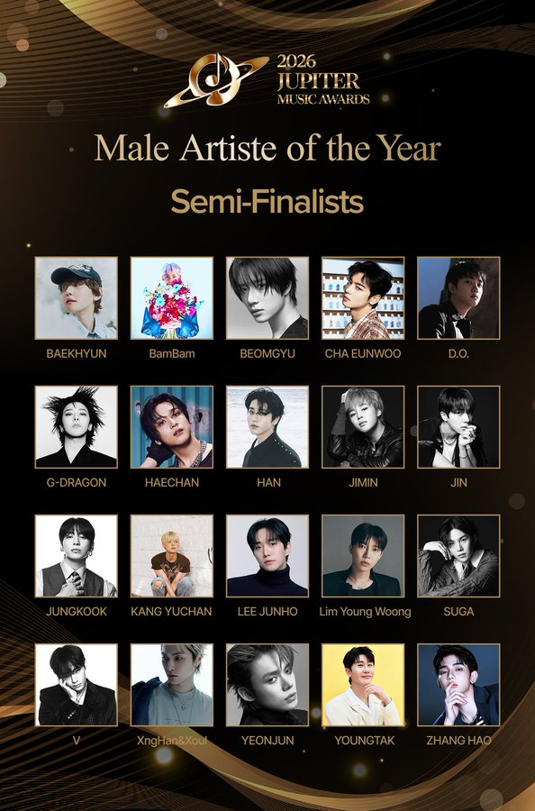 JJK_VotingTeam's tweet photo. 🪐第3届Jupiter 音乐大奖 - 年度男艺人奖🏆

在这项音乐大奖里，田柾国角逐“年度男艺人奖项“。这是一项纯属粉丝投票的项目。

半决赛投票即将在8月1日开始，恳请大家继续努力积累各个App里的投票代币或票。

❣️半决赛排行前5名才能顺利进入大决赛。

🗓️半决赛投票期间 ：2026年，8月1日 02:01时- 8月16日 01:59时 （韩国标准时间）

ℹ️之前的Fancast已改名为Coogoong

所有投票App链接可在此处👇轻松登入:
🔗https://t.co/8QKQfbRJTG

#JUNGKOOK #정국 #ジョングク #田柾国